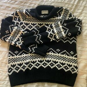 Black and white sweater